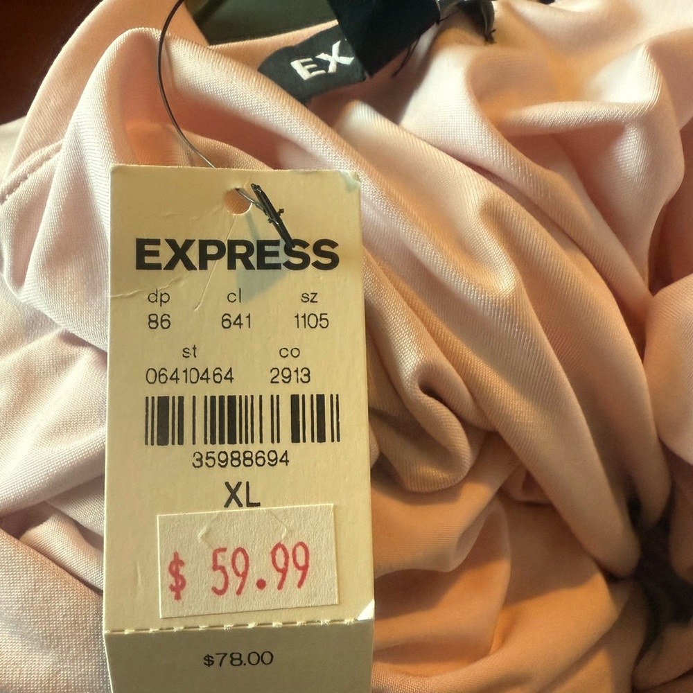 Express Gray Asymmetrical Ruffled Camisole - Picture 4 of 5
